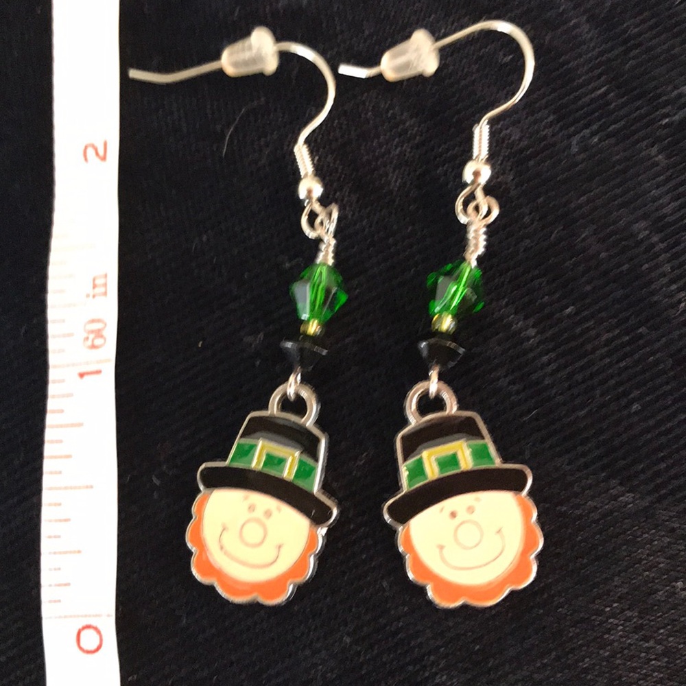 St. Patrick’s Day Leprechaun earrings